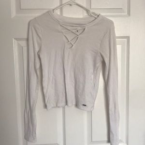 A cute white shirt from Hollister